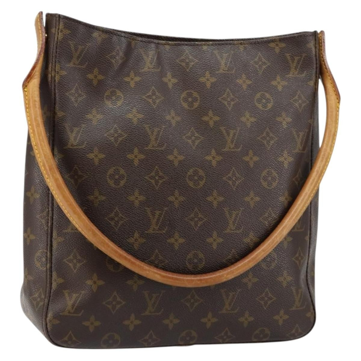 Louis Vuitton Looping Handbag Monogram Canvas, BROWN, CANVAS, Handbag