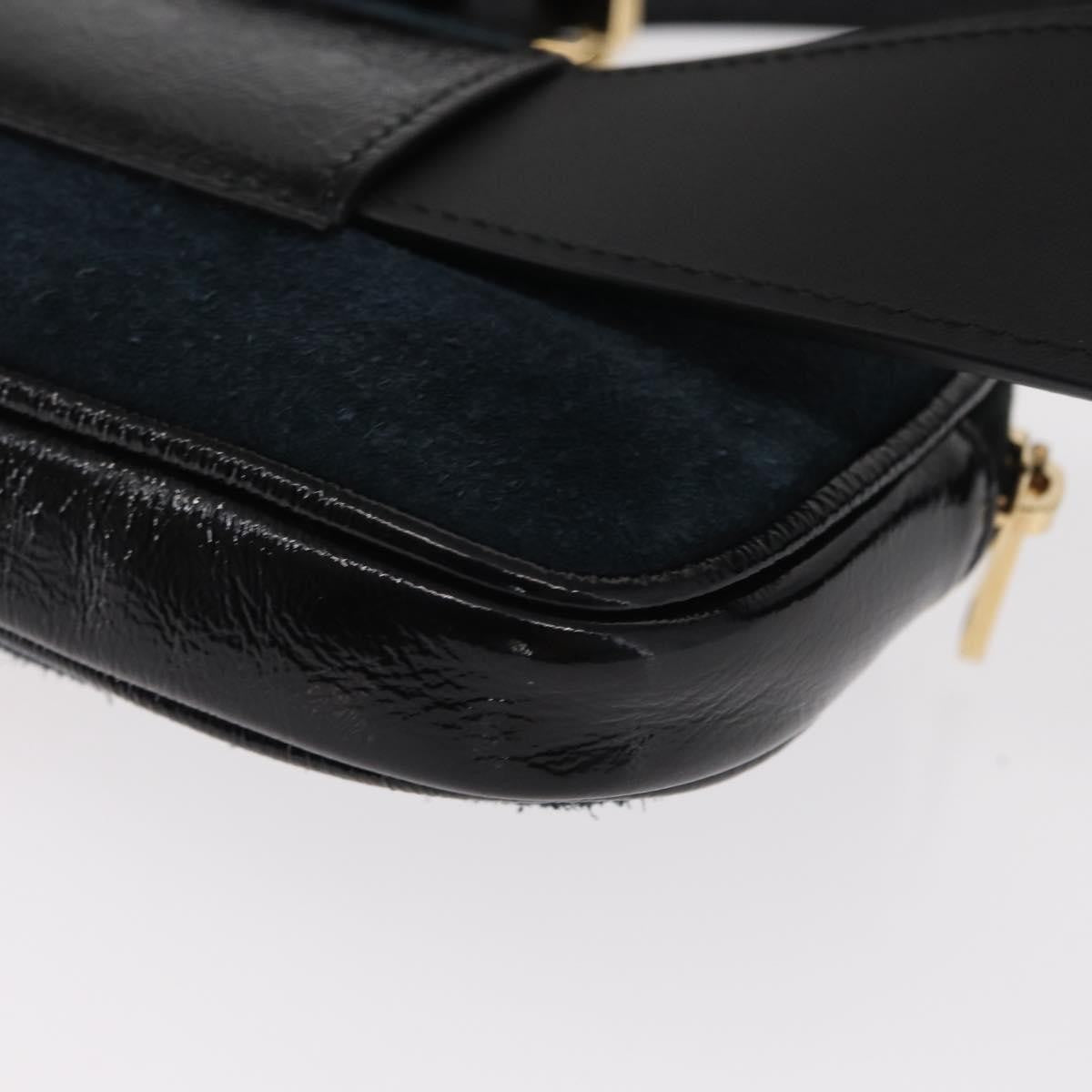 Gucci Ophidia Belt Bag Suede, NAVY, SUEDE, Shoulder bag