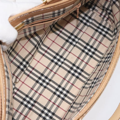 Burberry Vintage Handbag Leather, BEIGE, LEATHER, Handbag
