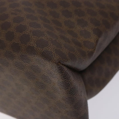 Celine Vintage Macadam Handbag Leather, BROWN, PVC,Leather,Canvas, Handbag