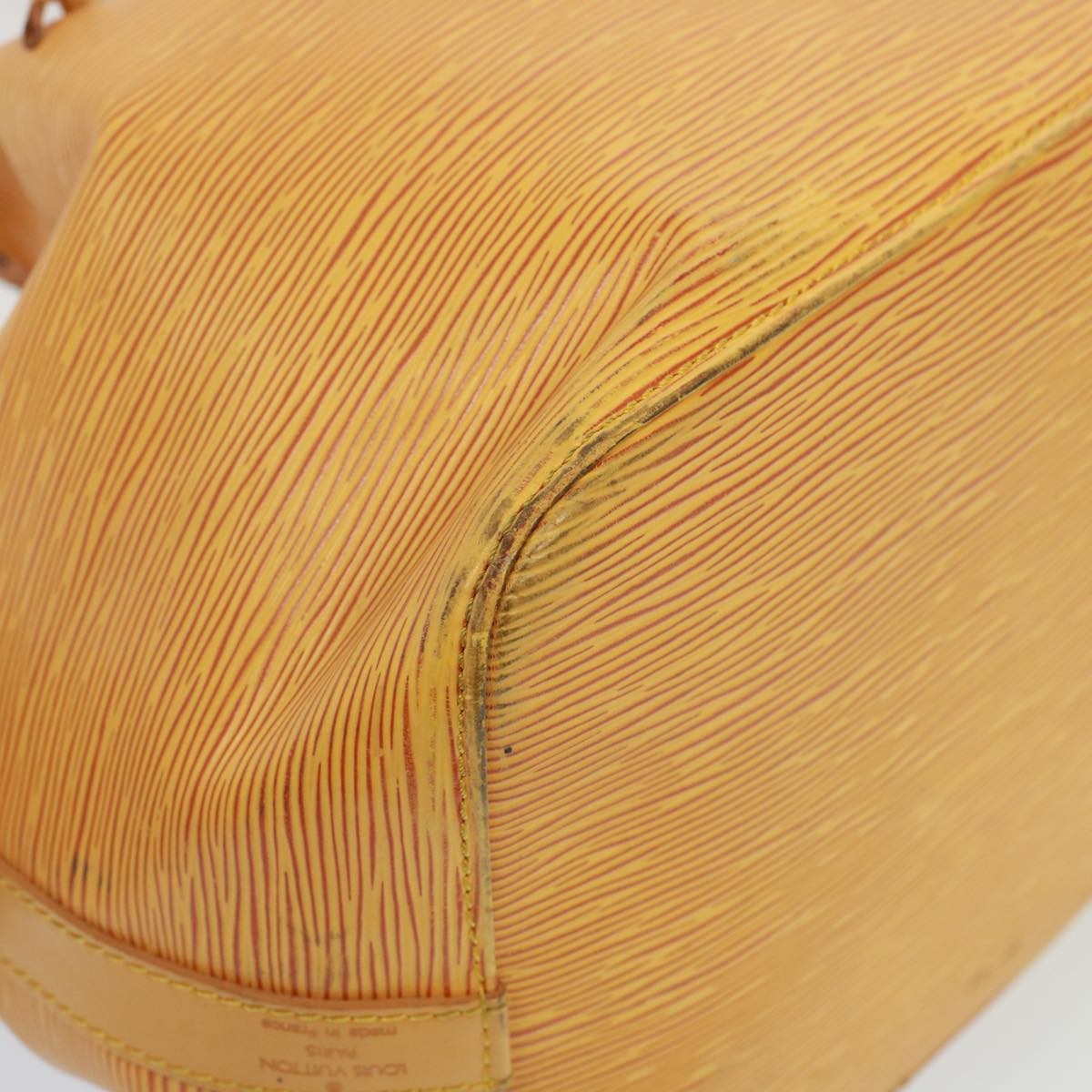 Louis Vuitton Petit Noe Handbag Epi Leather, YELLOW, LEATHER, Handbag