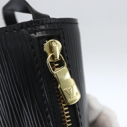 Louis Vuitton Soufflot Pochette Epi Leather, BLACK, LEATHER, Clutche & pouche