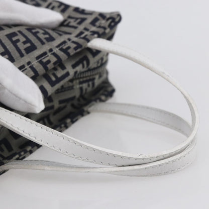 Fendi Vintage Top Handle Bag Zucchino, NAVY, CANVAS, Tote bag