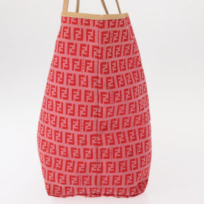 Fendi Roll Tote Zucchino Canvas, RED, CANVAS, Tote bag