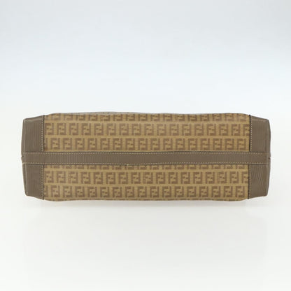 Fendi Zucchino Canvas, BROWN, CANVAS, Handbag
