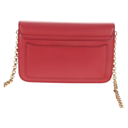 Chloe C Chain Clutch Leather, PINK, LEATHER, Clutche & pouche