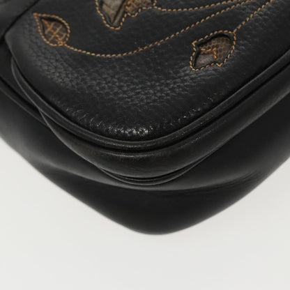 Gucci Vintage Shoulder Bag Leather, BLACK, LEATHER, Shoulder bag