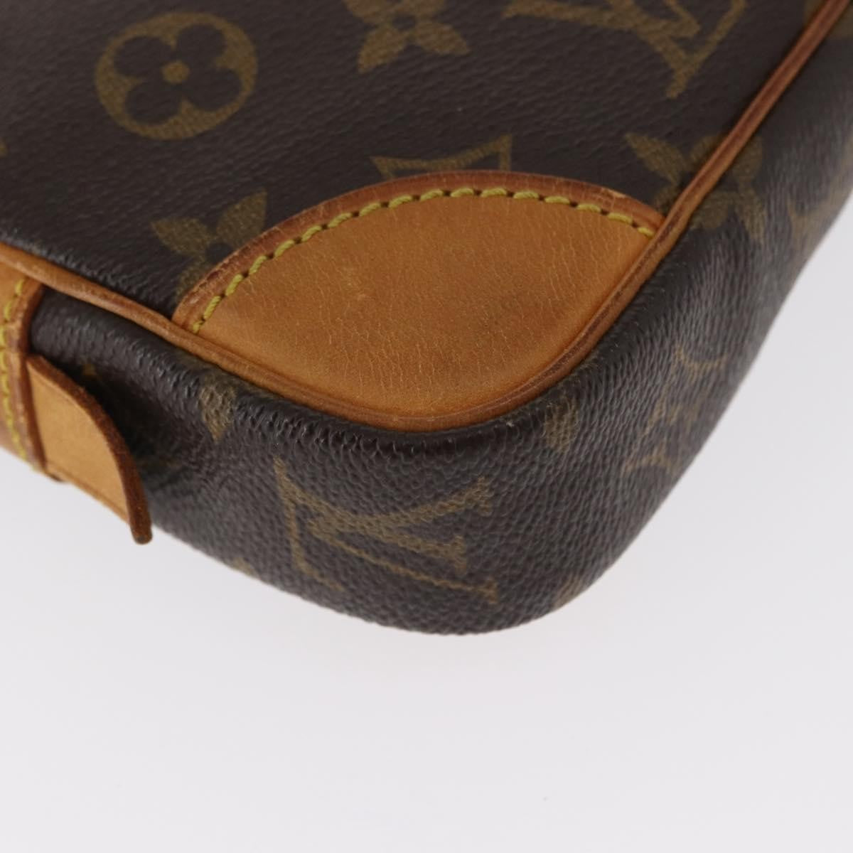 Louis Vuitton Marly Dragonne Clutch Monogram Canvas, BROWN, CANVAS, Clutche & pouche