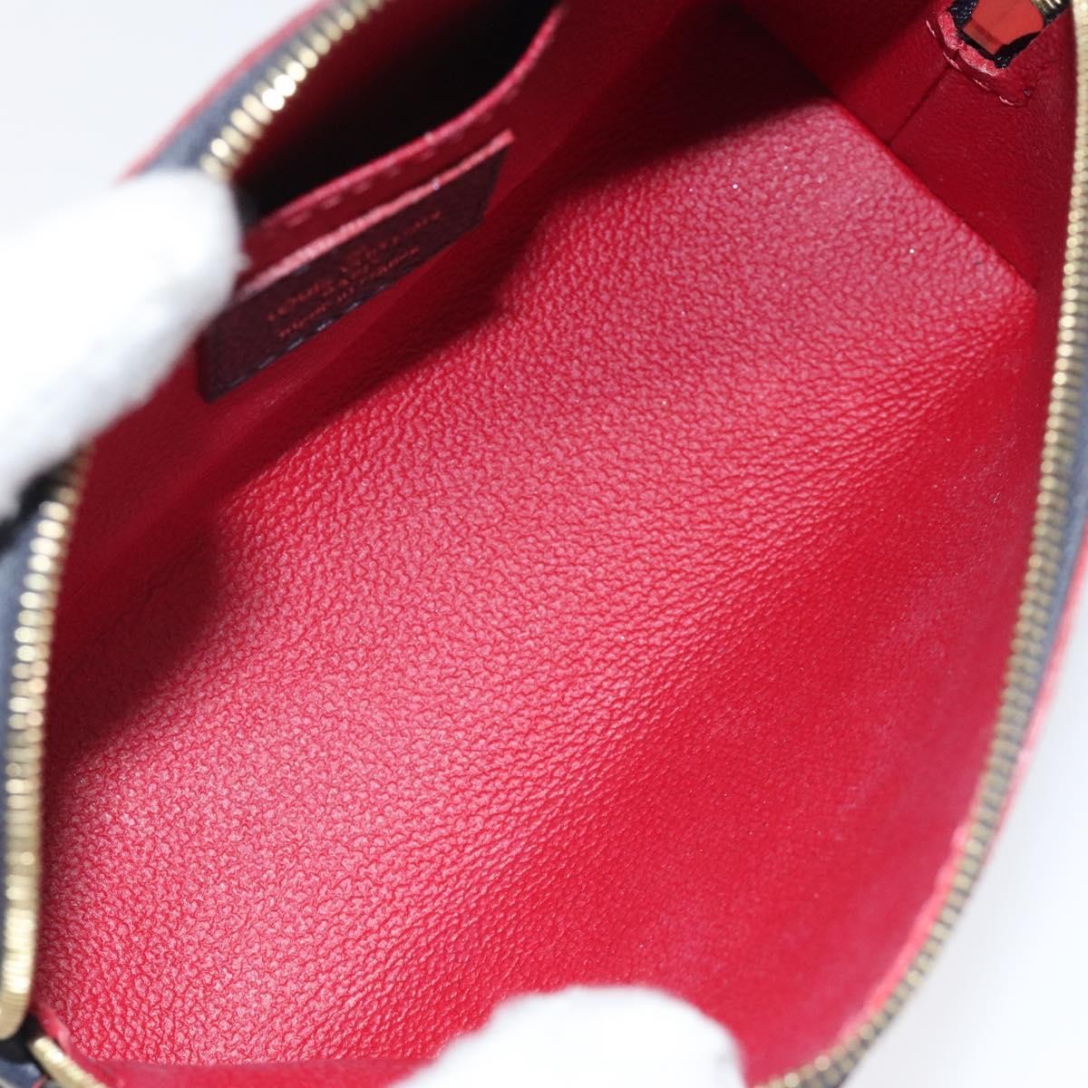 Louis Vuitton Cosmetic Pouch Monogram Empreinte Leather, NAVY, LEATHER, Toiletry Case