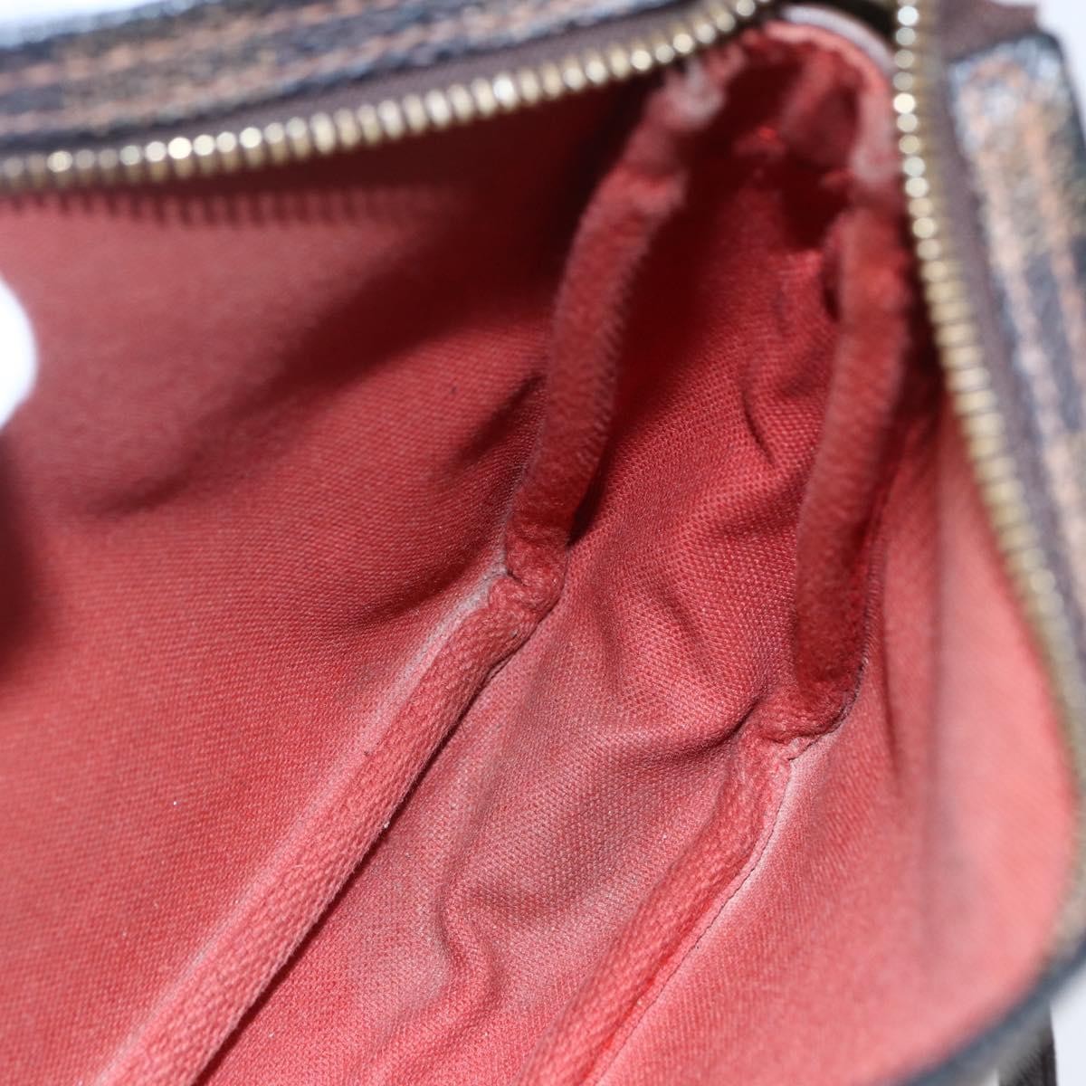 Louis Vuitton Trousse Make Up Bag Damier, BROWN, CANVAS, Clutche & pouche