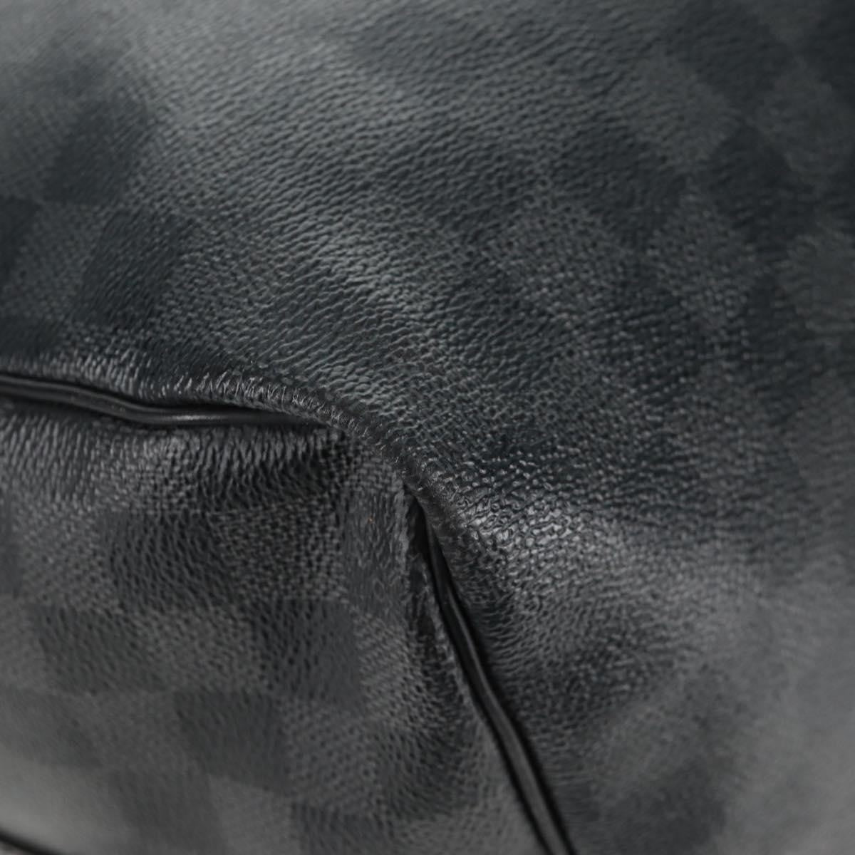 Louis Vuitton Keepall Bandouliere Bag Limited Edition Damier Graphite LV League, BLACK, CANVAS, Travel bag