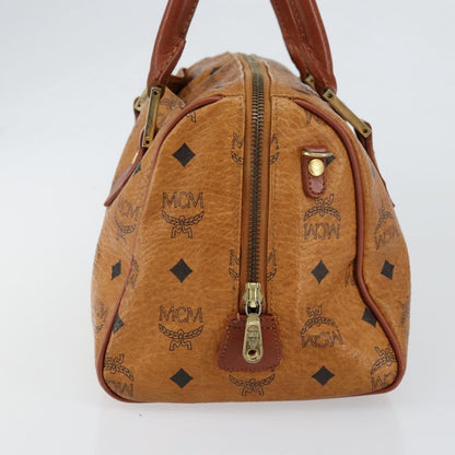 MCM Visetos logogramme Handbag Canvas and Leather, BROWN, CANVAS, Handbag