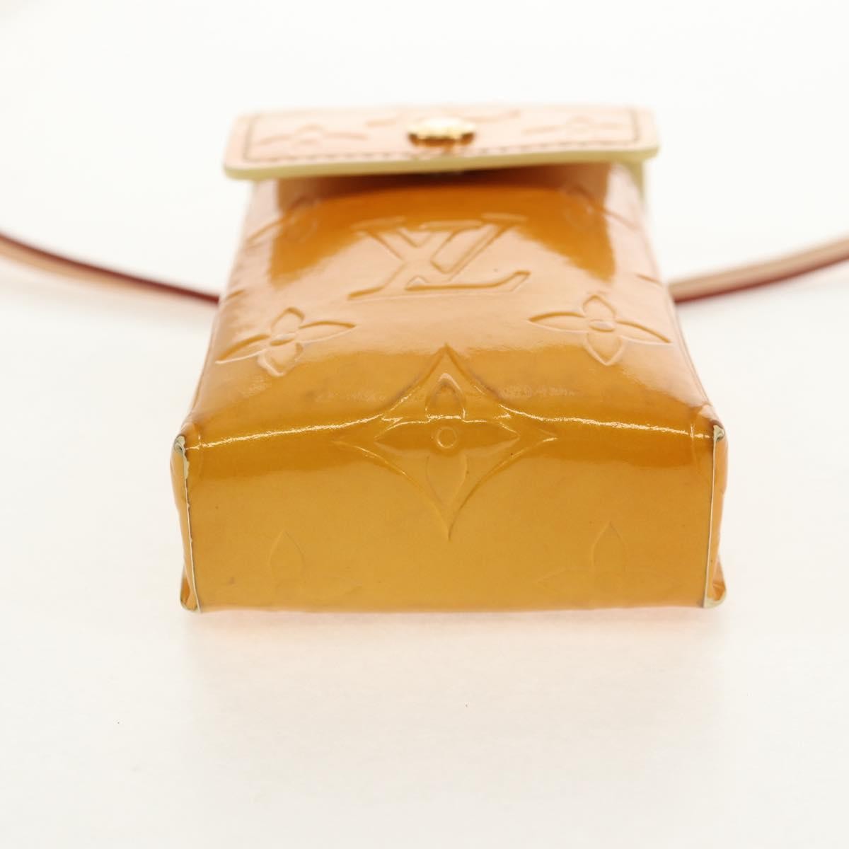 Louis Vuitton Walker Cigarette Case Holder Monogram Vernis, YELLOW, PATENT_LEATHER, Clutche & pouche