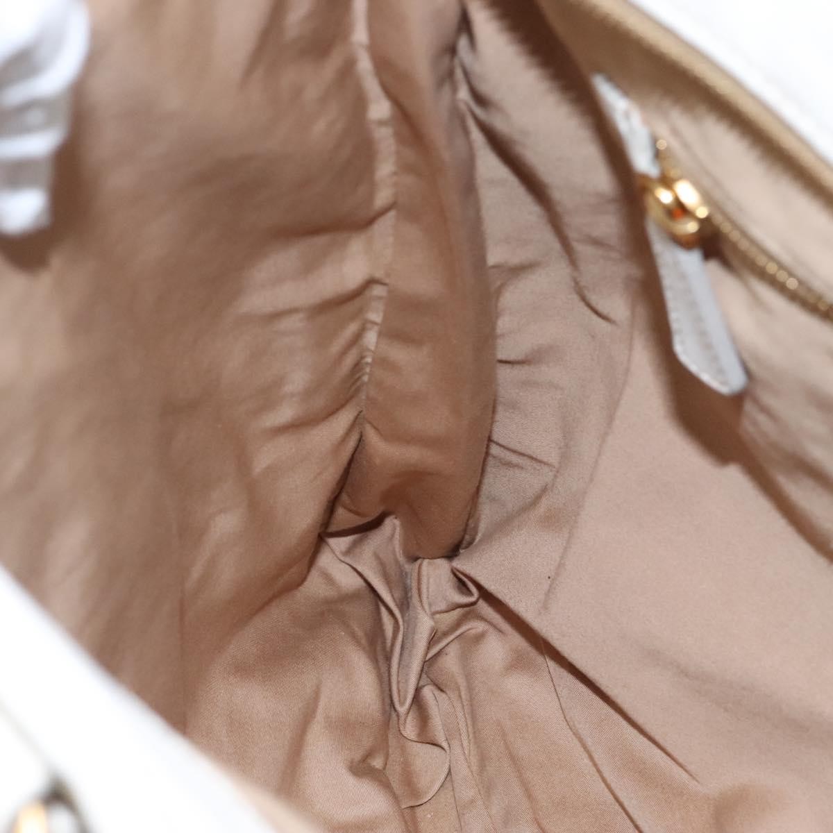 Miu Miu Vintage Tote bag Leather, WHITE, LEATHER, Tote bag