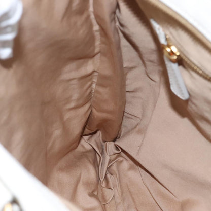 Miu Miu Vintage Tote bag Leather, WHITE, LEATHER, Tote bag