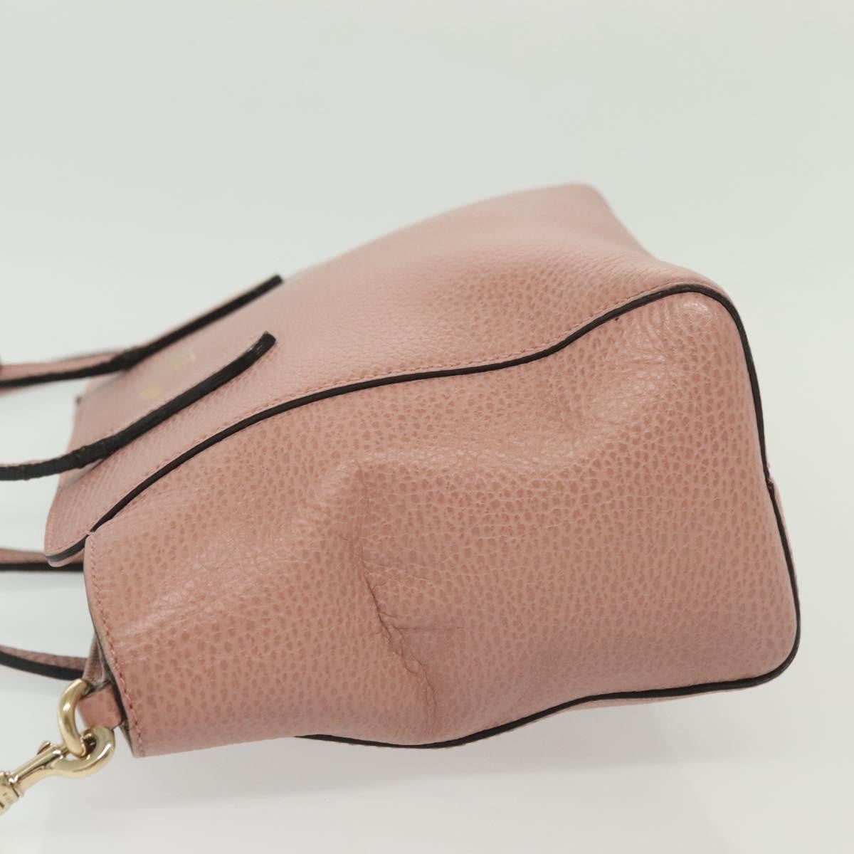 Gucci Swing Tote Leather, PINK, LEATHER, Tote bag