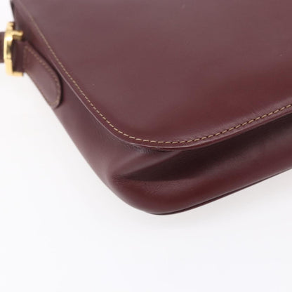 cartier Must de Cartier Shoulder Bag Leather, BURGUNDY, LEATHER, Shoulder bag