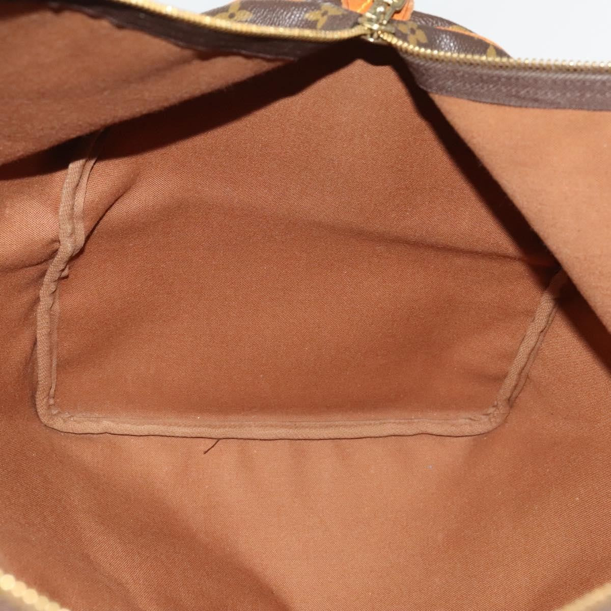 Louis Vuitton Keepall Bag Monogram Canvas, BROWN, CANVAS, Travel bag