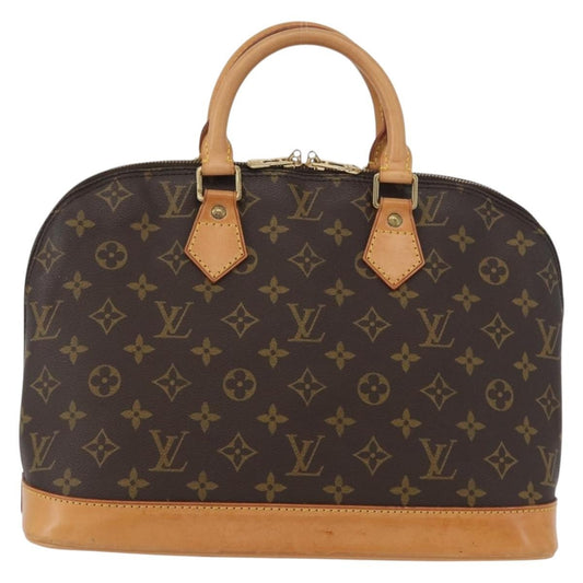 Louis Vuitton Alma Handbag Monogram Canvas, BROWN, CANVAS, Handbag