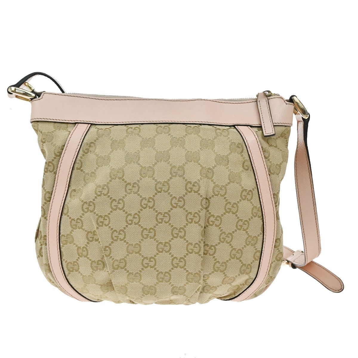 Gucci D-Ring Shoulder Bag (Outlet) GG Canvas, Brown, Canvas, Shoulder Bag