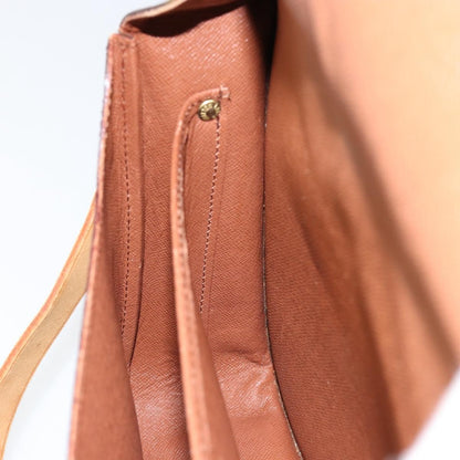 Louis Vuitton Cartouchiere Handbag Monogram Canvas, BROWN, CANVAS, Shoulder bag