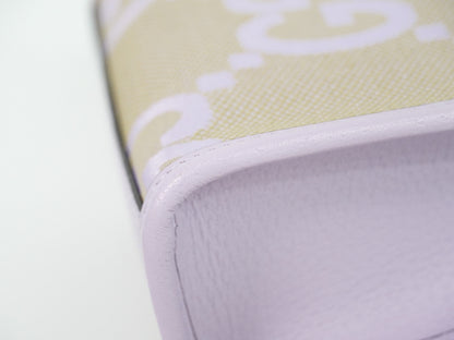 Gucci Vertical Tote Jumbo GG Canvas, PURPLE, CANVAS, Tote bag