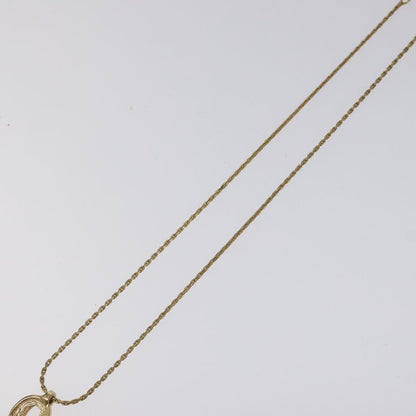 Christian Dior CD Pendant Necklace Gold-plated, GOLD, METAL, Necklace