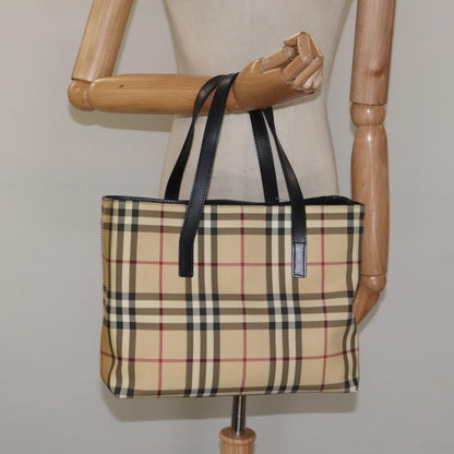 Burberry Nova Check Tote canvas check pattern, BEIGE, CANVAS, Tote bag