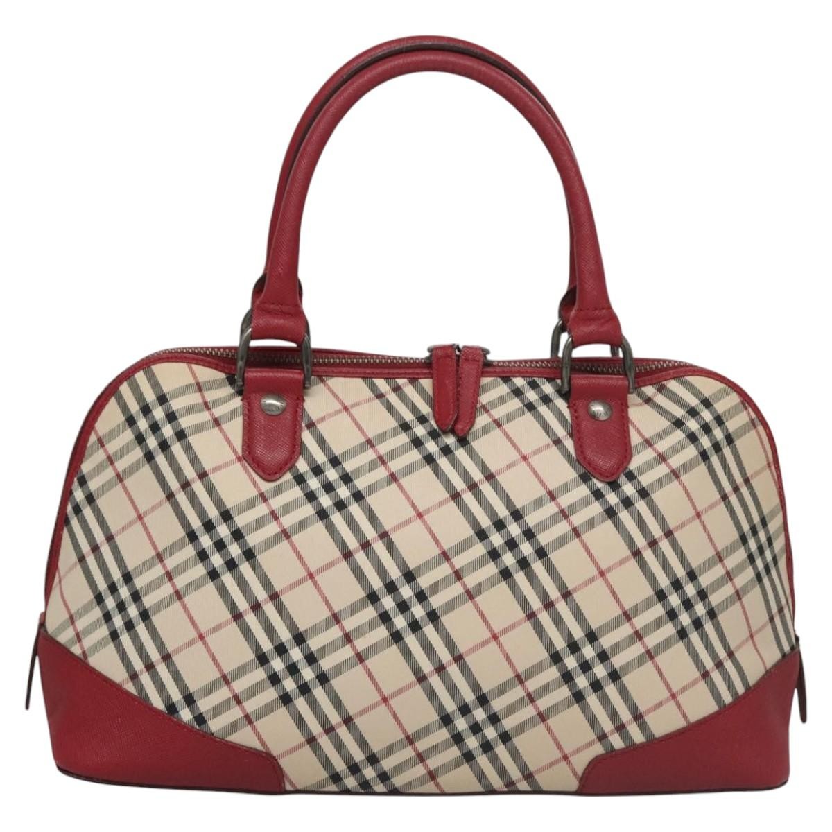 Burberry Nova Check Handbag Nova Check Canvas and leather, BEIGE, CANVAS, Handbag