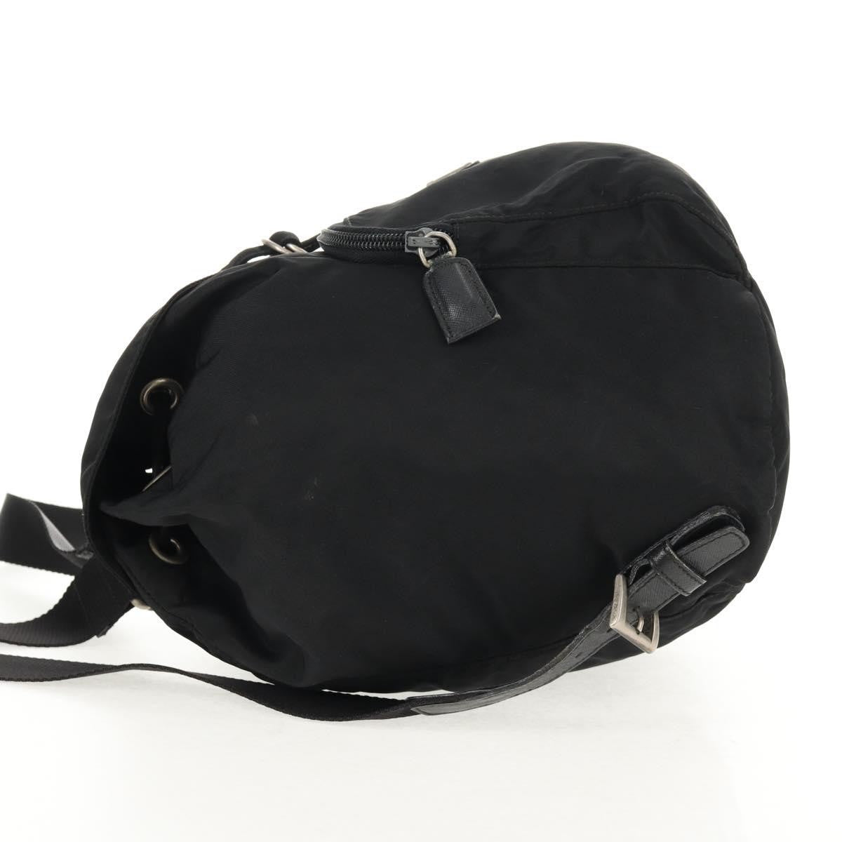 Prada Front Pocket Backpack Tessuto, BLACK, NYLON, Backpack