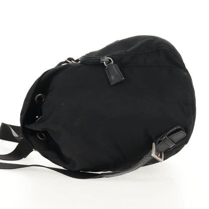Prada Front Pocket Backpack Tessuto, BLACK, NYLON, Backpack