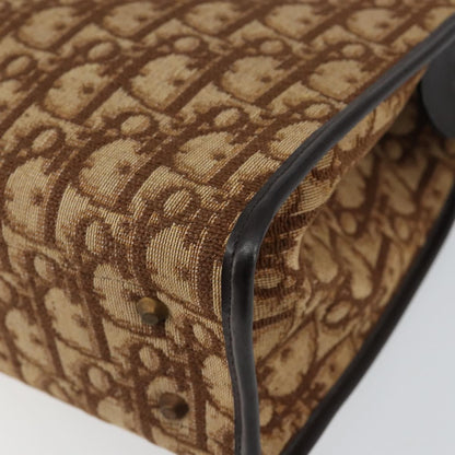 Christian Dior Vintage Trotter Handbag Canvas, BEIGE, CANVAS, Handbag