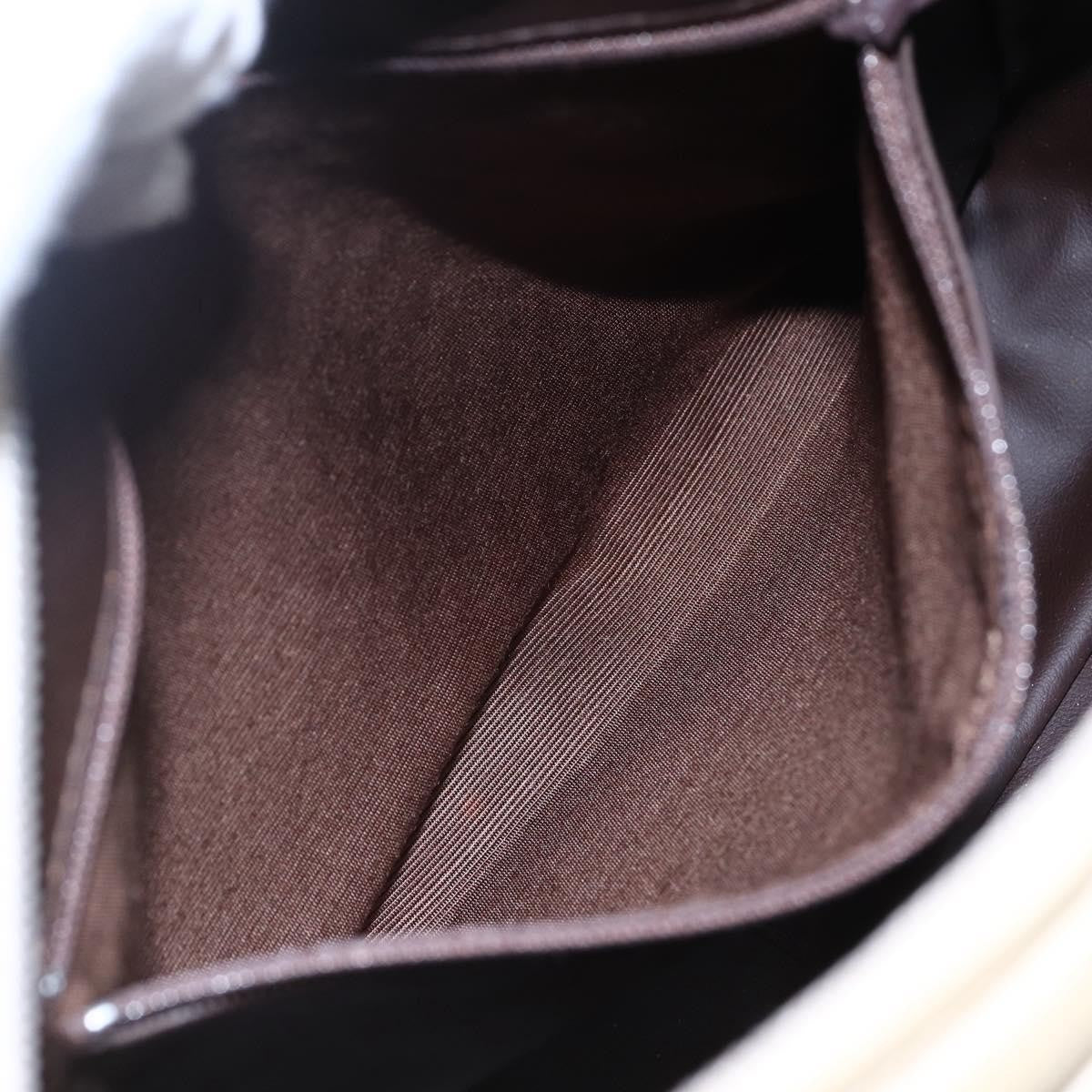 Bally Vintage Shoulder Bag Quilted leather, ECRU, LEATHER, Shoulder bag