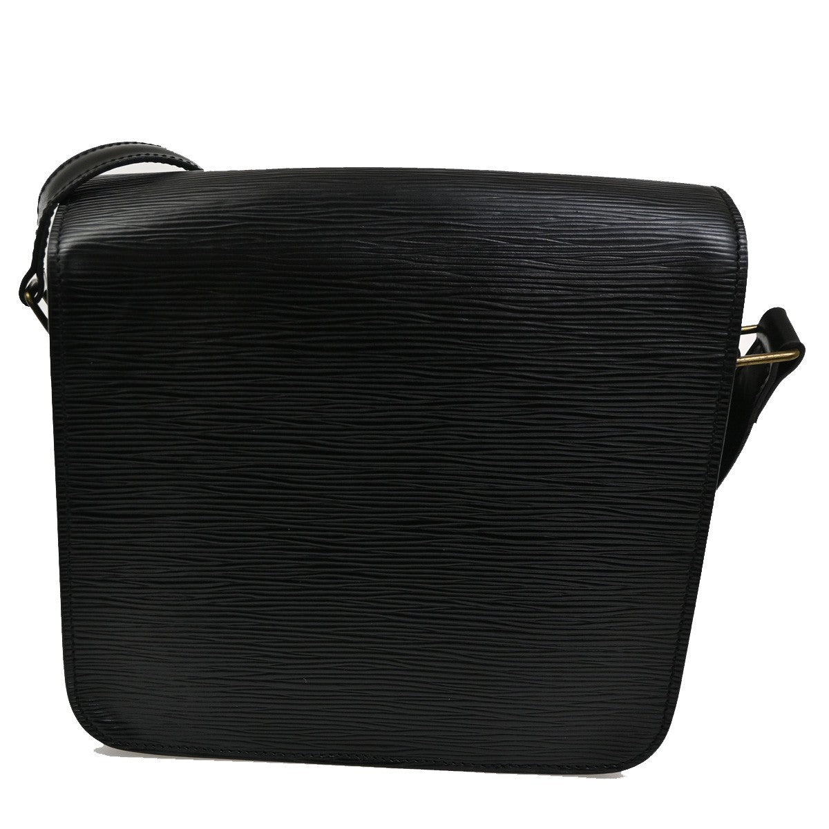 Louis Vuitton Cartouchiere Handbag Epi Leather, BLACK, LEATHER, Shoulder bag