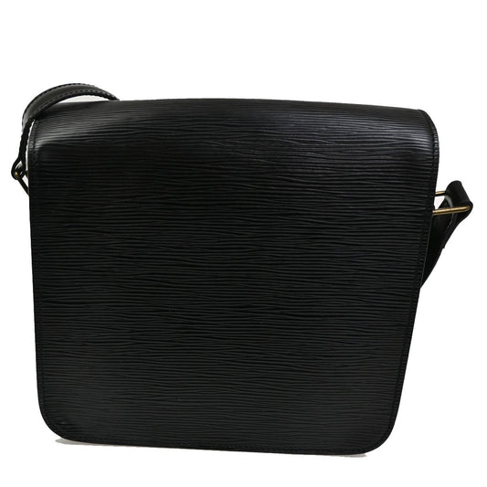 Louis Vuitton Cartouchiere Handbag Epi Leather, BLACK, LEATHER, Shoulder bag