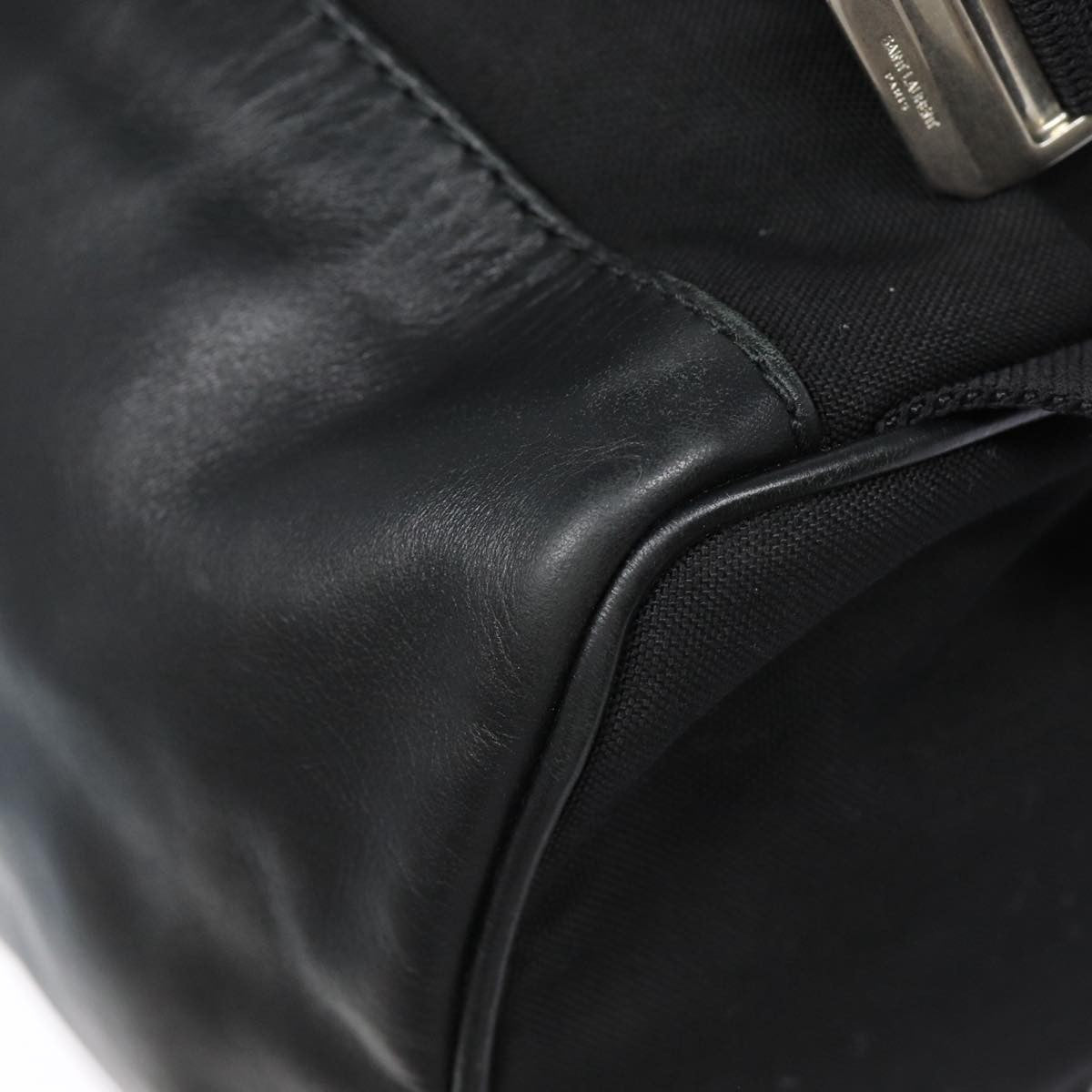 Saint Laurent City Backpack Canvas, BLACK, CANVAS, Backpack