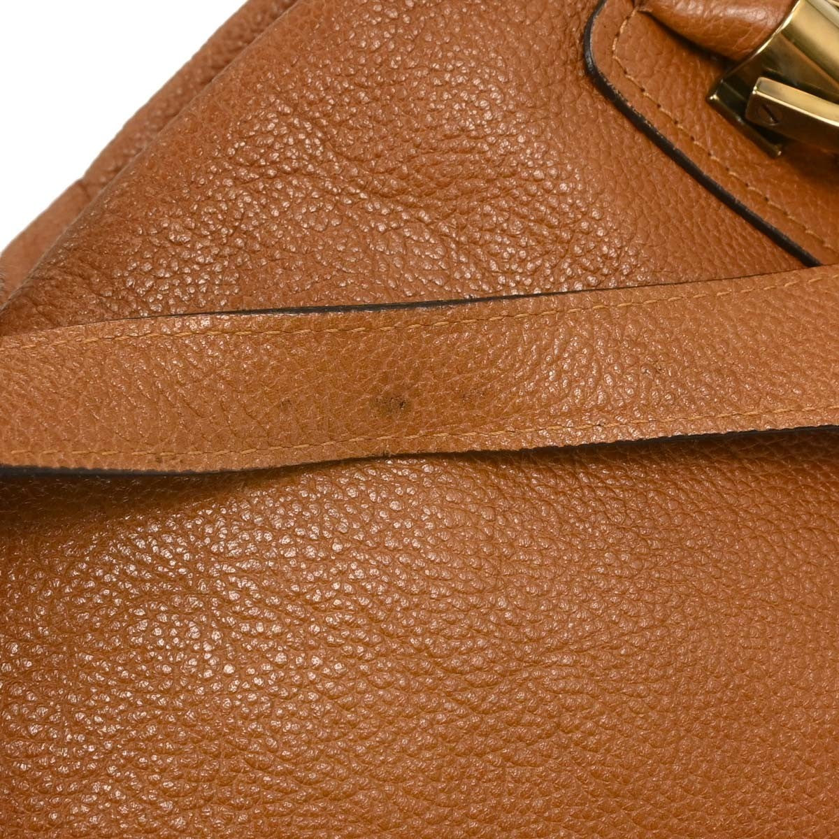 Chloe Paraty Top Handle Bag Leather, BROWN, LEATHER, Handbag