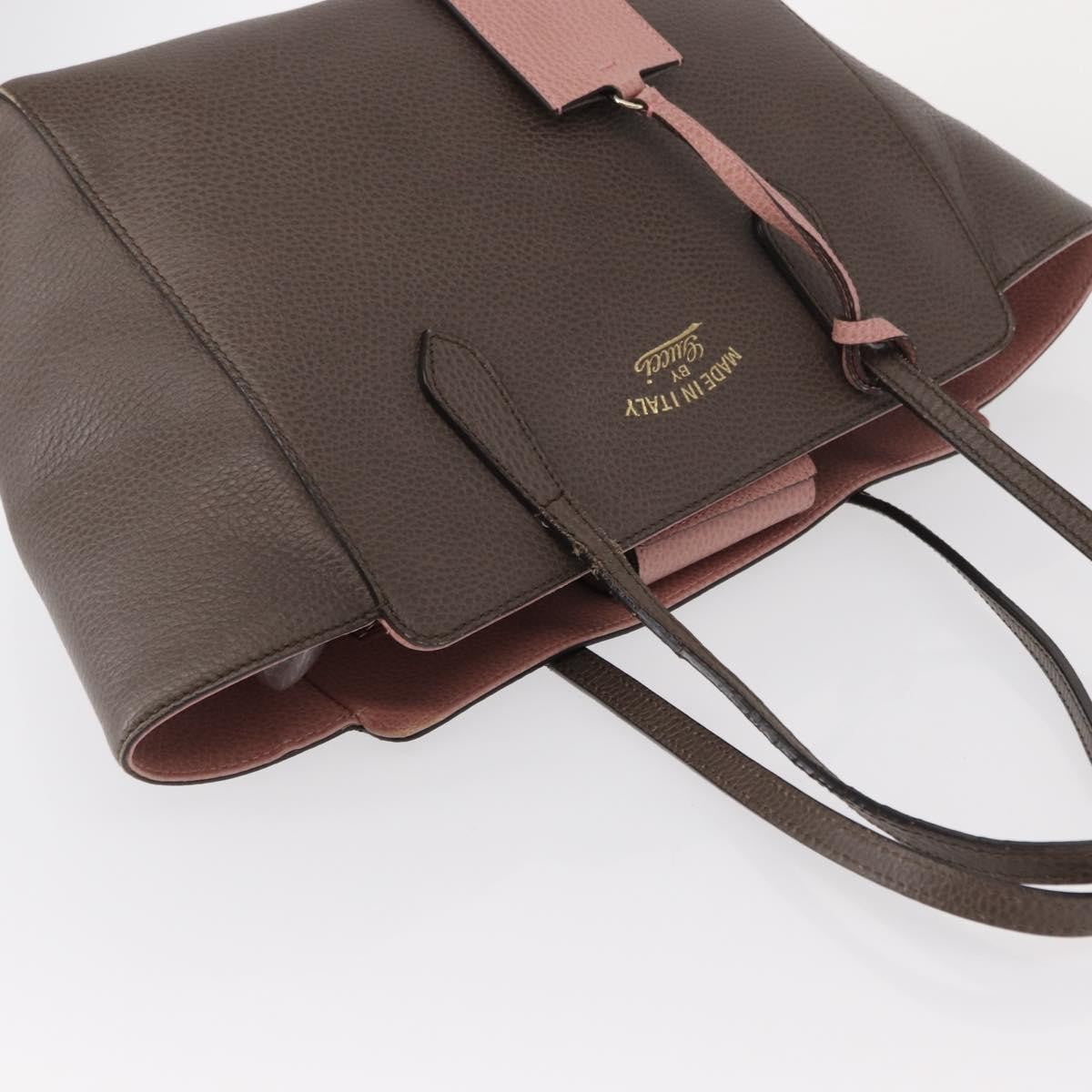 Gucci Swing Tote Leather, GRAY, LEATHER, Tote bag