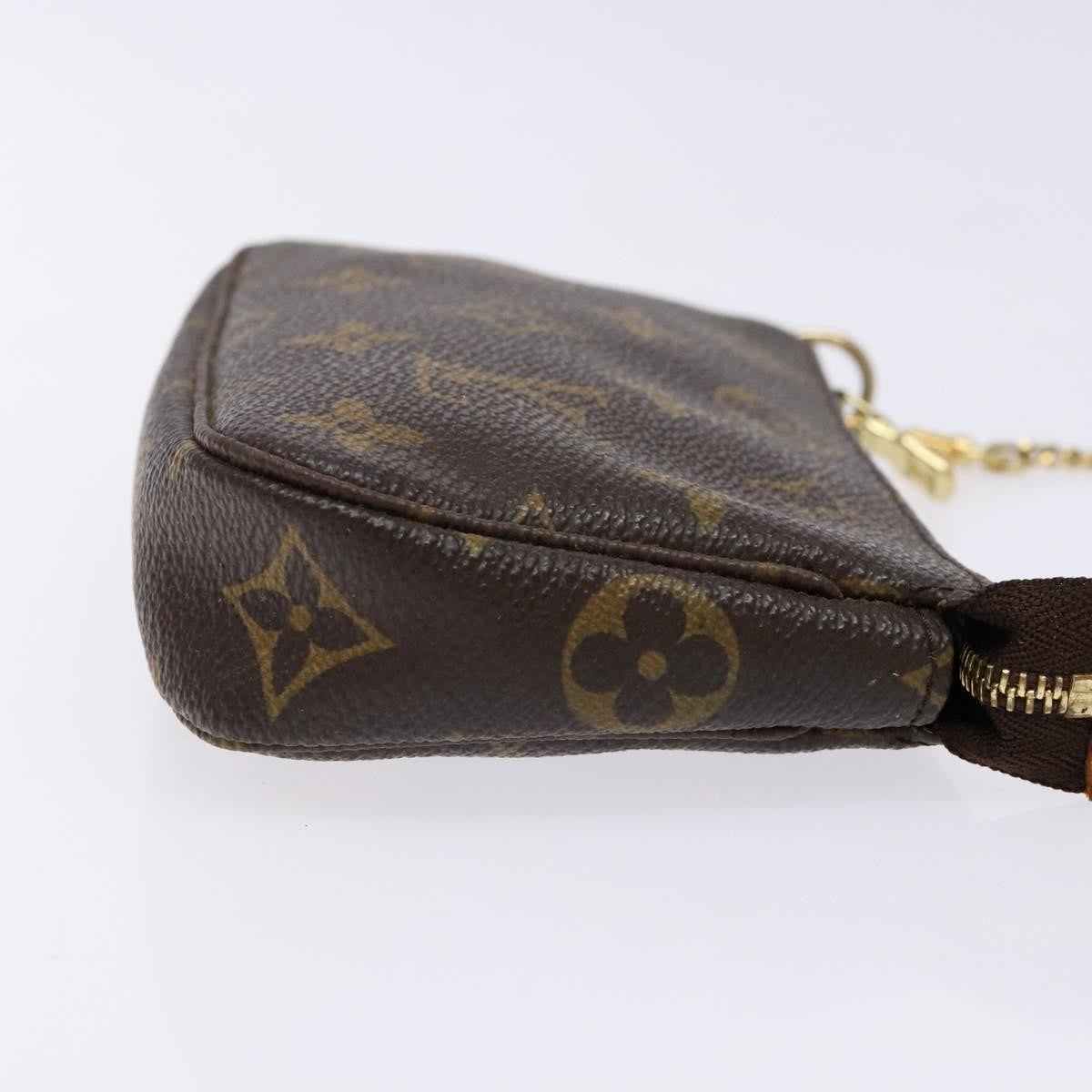 Louis Vuitton Mini pochette accessoires Canvas, BROWN, CANVAS, Clutche & pouche