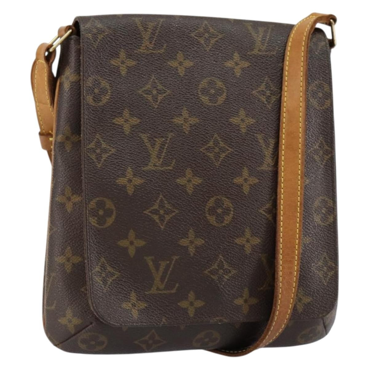 Louis Vuitton Musette Salsa Handbag Monogram Canvas, BROWN, CANVAS, Shoulder bag