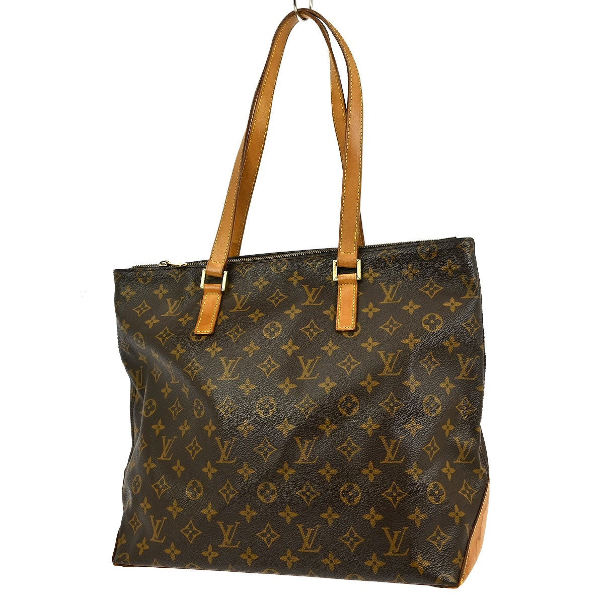 Louis Vuitton Cabas Mezzo Monogram Canvas, BROWN, CANVAS, Tote bag