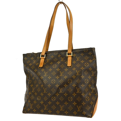 Louis Vuitton Cabas Mezzo Monogram Canvas, BROWN, CANVAS, Tote bag