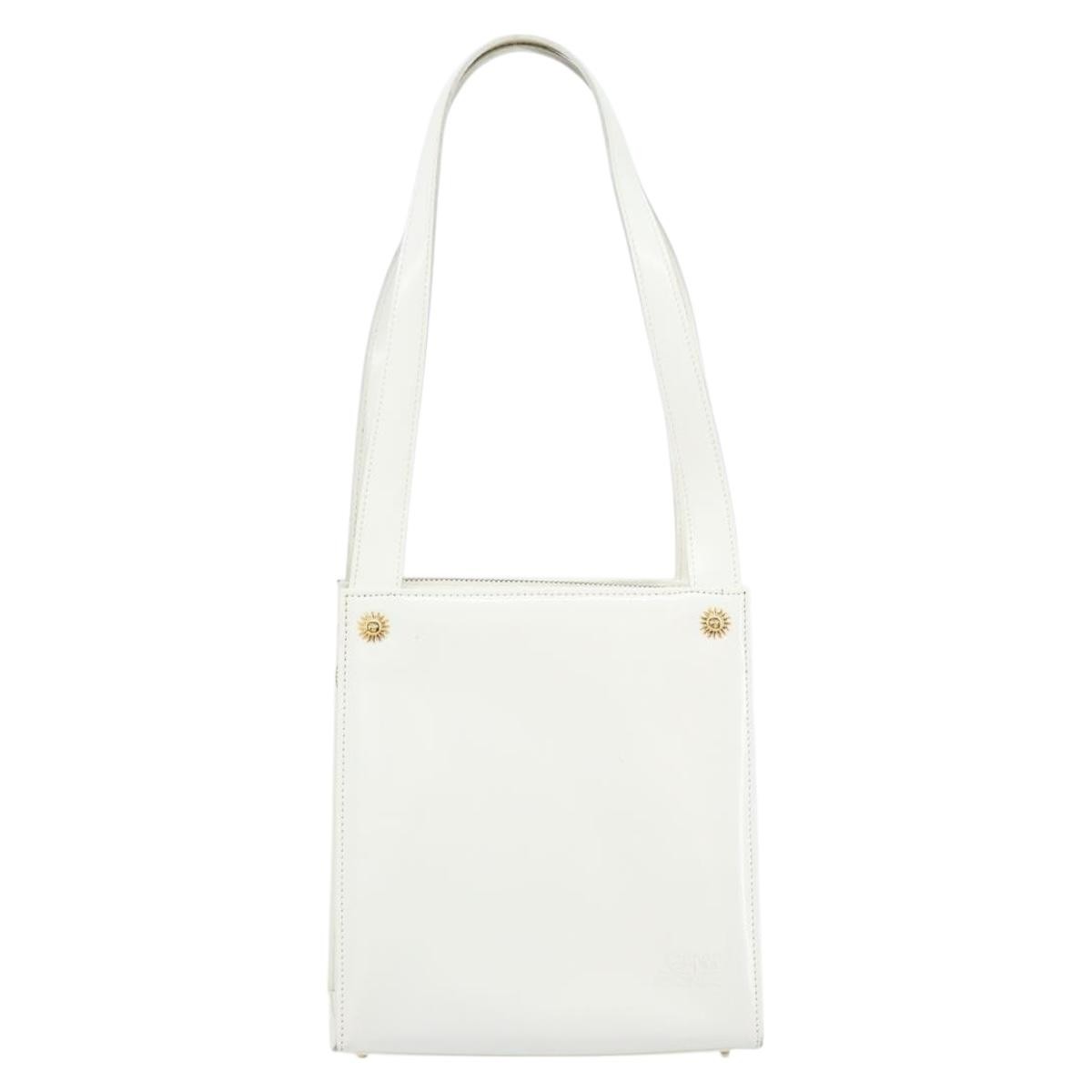 Versace Medusa Shoulder Bag Leather, WHITE, LEATHER, Shoulder bag