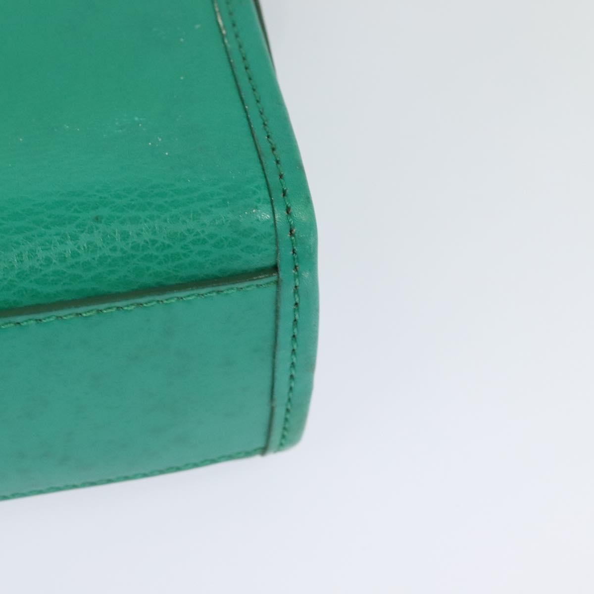 Celine Shoulder Bag Leather, GREEN, LEATHER, Shoulder bag