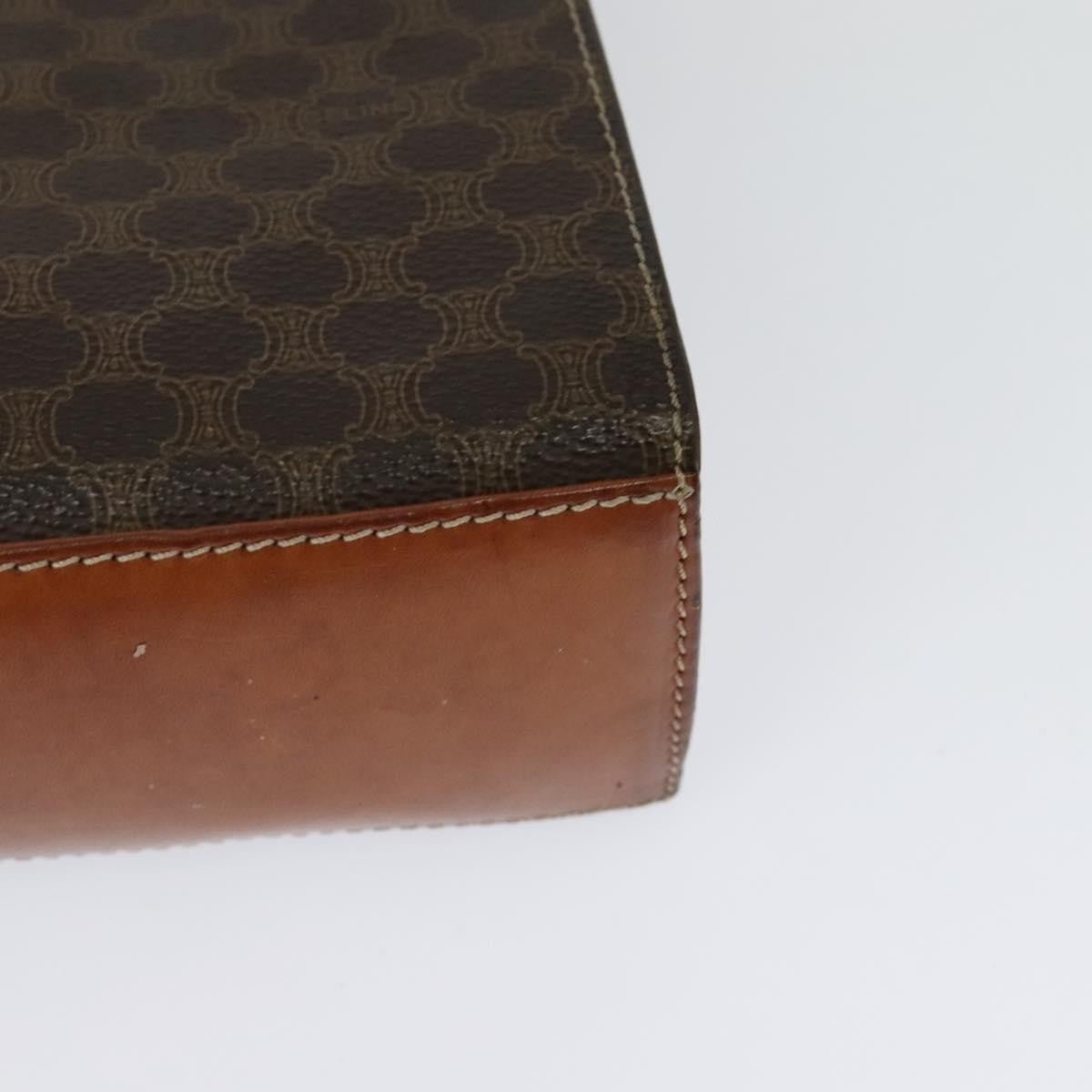 Celine Triomphe vintage handbag Macadam canvas, BROWN, CANVAS, Handbag