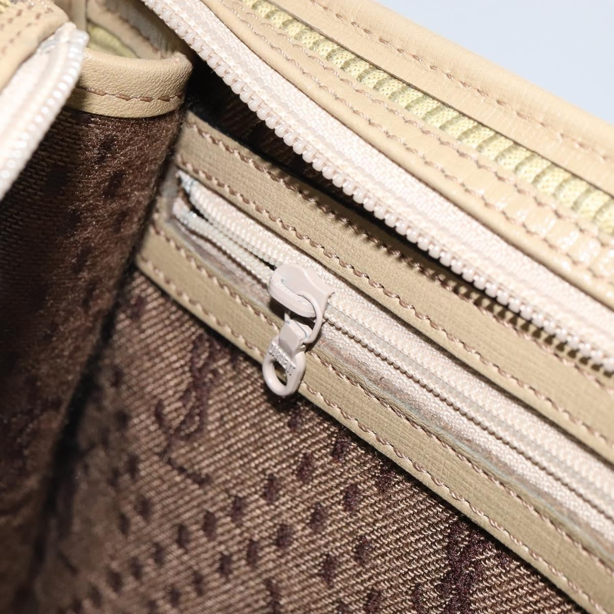 Saint Laurent Zip Pouch Leather, BEIGE, LEATHER, Clutche & pouche