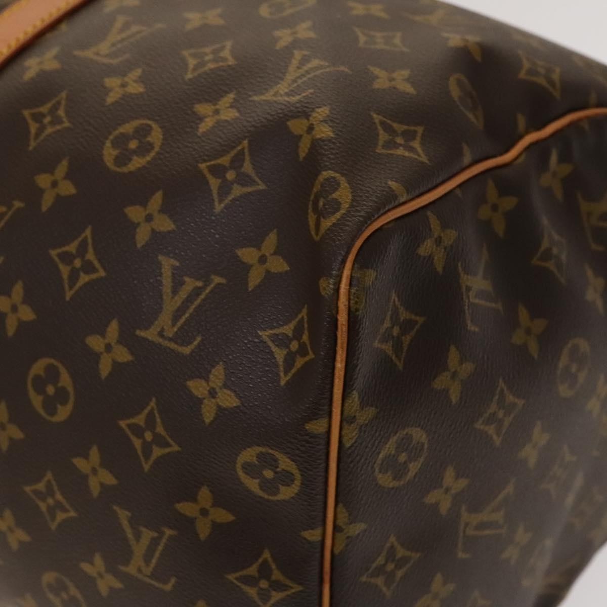 Louis Vuitton Keepall Bag Monogram Canvas, BROWN, CANVAS, Travel bag