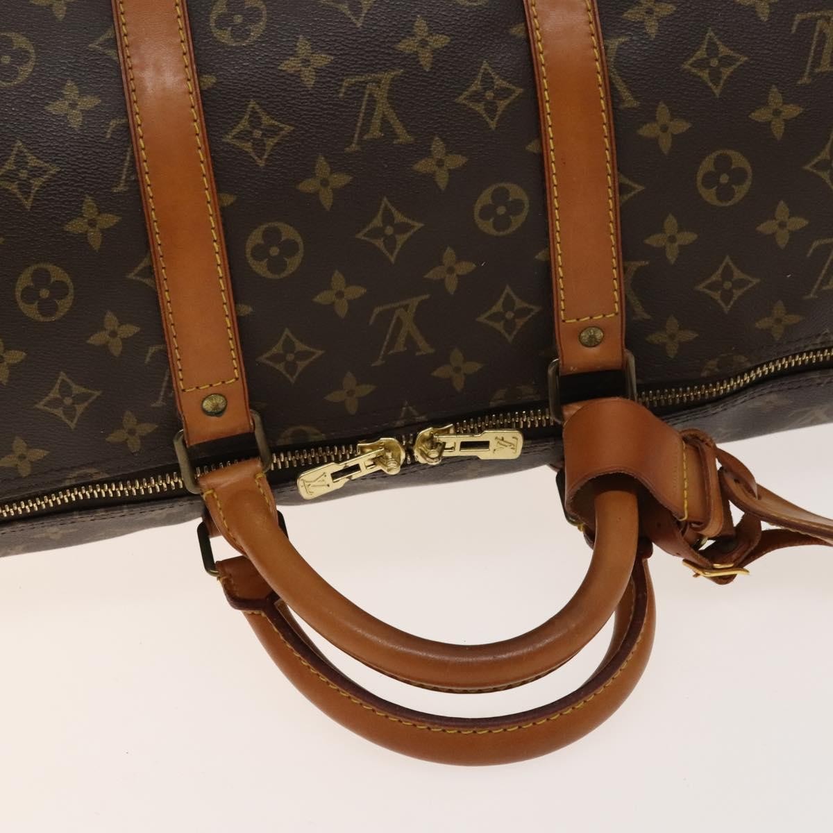 Louis Vuitton Keepall Bag Monogram Canvas, BROWN, CANVAS, Travel bag