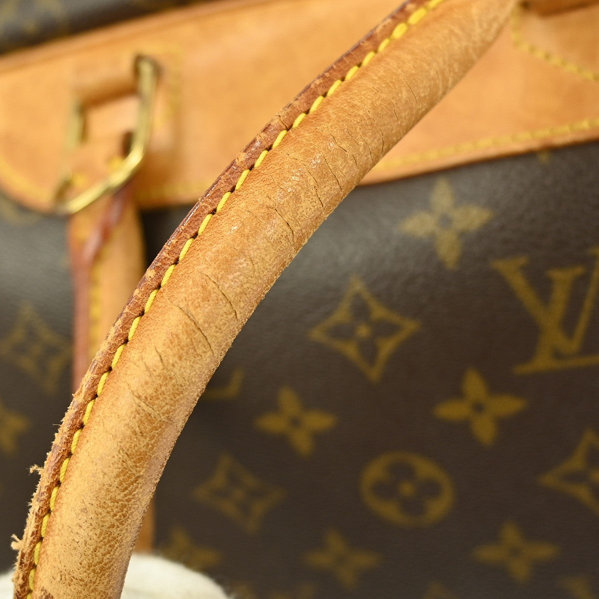 Louis Vuitton Deauville Handbag Monogram Canvas, BROWN, CANVAS, Handbag