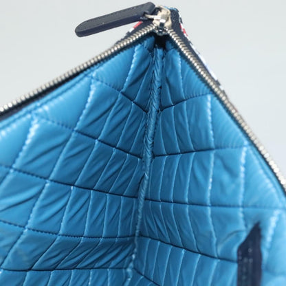 Chanel Dubai O Case Clutch Quilted Printed Nylon, MULTICOLOUR, NYLON, Clutche & pouche